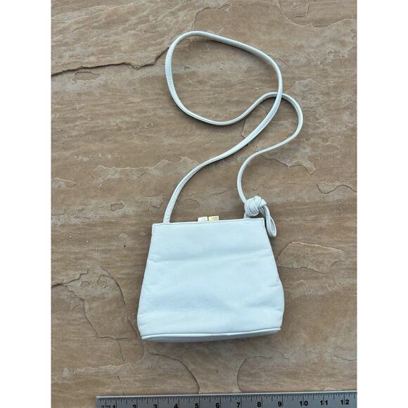 ANNE KLEIN Women's VINTAGE White HANDBAG, Lady Purse, Shoulder Strap Pocket Book - Picture 4 of 6